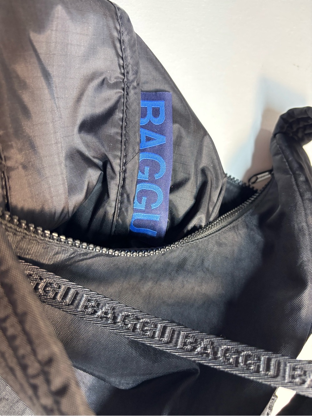 BAGGU Black nylon shoulder bag